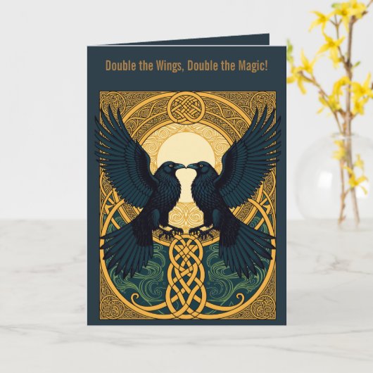 Ravens And Guardians カード (黄色い花)