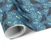 Ravens Gift Wrapping Paper in Blue ラッピングペーパー (ロールコーナー)