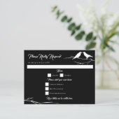 Ravens Gothic結婚の返信カード シーズンポストカード (スタンド正面)