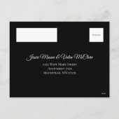 Ravens Gothic結婚の返信カード シーズンポストカード (裏面)