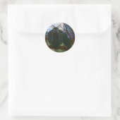 Raven's Moon Black Cat Crowゴシックファンタジーシール ラウンドシール (バッグ)