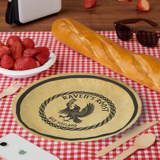 Raven's Roost Pub Wick Scotland ペーパープレート (ピクニック)