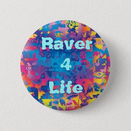 Raver 4の生命(v.1) 缶バッジ (正面)