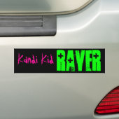 RAVER、Kandiの子供 バンパーステッカー (車上)