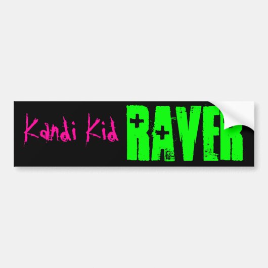 RAVER、Kandiの子供 バンパーステッカー (正面)