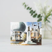 Ravilious – グリニッジ天文台 ポストカード (スタンド正面)