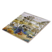 Ravilious – ヘマースミス川テムズ川 タイル (側面)