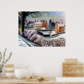 Ravilious – 冬の牧草地 ポスター (キッチン)