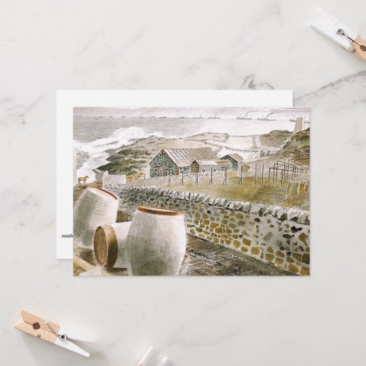 Ravilious – 島を通過するConvoy カード (正面/裏面インサイチュ)