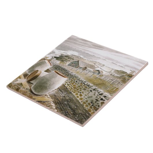 Ravilious – 島を通過するConvoy タイル (側面)