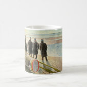 Ravilious - 干潮時の危険な仕事、 コーヒーマグカップ (中央)