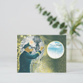 Ravilious – 潜望鏡を覗く警官 ポストカード (スタンド正面)