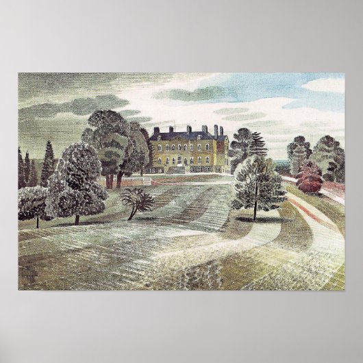 Ravilious - Buscot Park, Farringdon Oxfordshire, ポスター (正面)