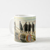 Ravilious - Dangerous Work at Low Tide, コーヒーマグカップ (正面左)