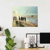 Ravilious - Dangerous Work at Low Tide, ポスター (ホームオフィス)