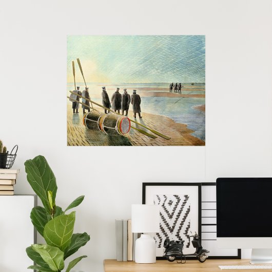 Ravilious - Dangerous Work at Low Tide, ポスター (ホームオフィス)