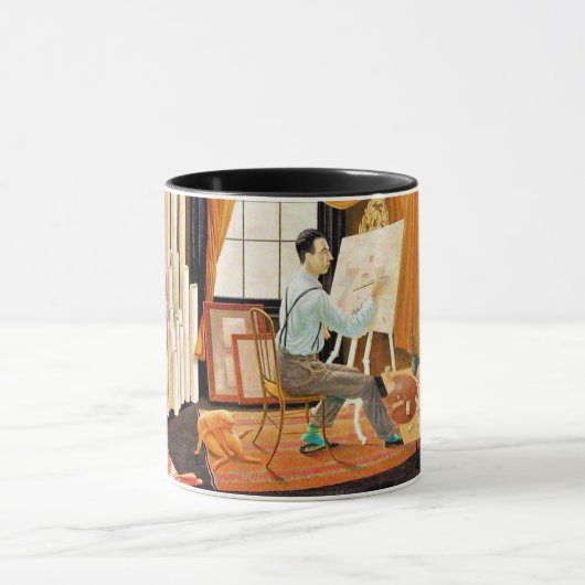 Ravilious - Edward Bawden Working in His Studio マグカップ (中央)