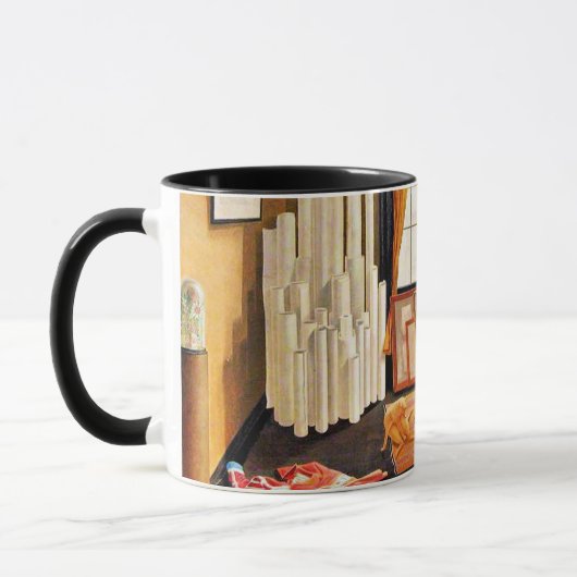 Ravilious - Edward Bawden Working in His Studio マグカップ (左)