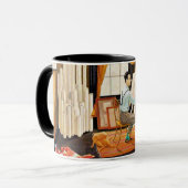 Ravilious - Edward Bawden Working in His Studio マグカップ (正面左)