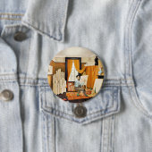 Ravilious - Edward Bawden Working in His Studio 缶バッジ (インサイチュ)