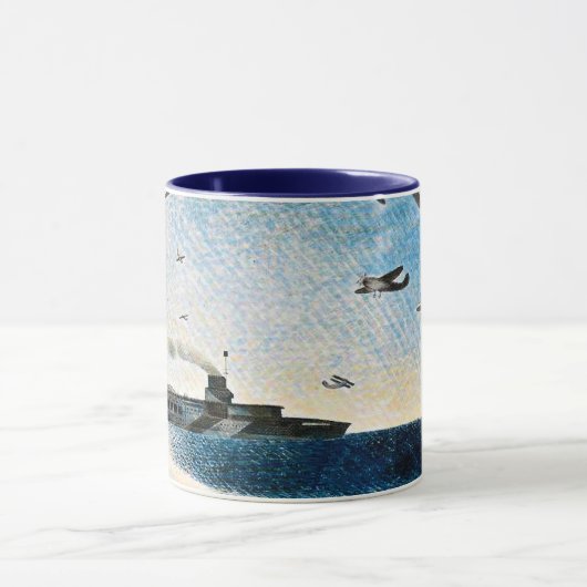 Ravilious - HMS北極圏で輝く マグカップ (中央)