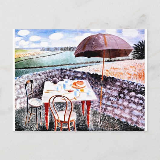 Ravilious - Tea at Furlongs, 1939 art 素晴らし ポストカード (正面)