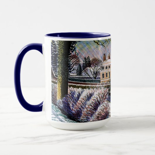Ravilious - Vicarage in Winter, fine art Mug マグカップ (左)