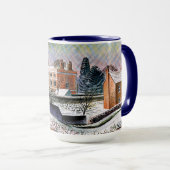 Ravilious - Vicarage in Winter, fine art Mug マグカップ (正面右)