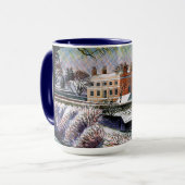 Ravilious - Vicarage in Winter, fine art Mug マグカップ (正面左)