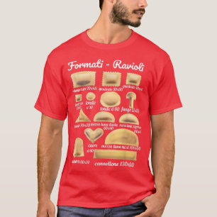 Ravioliフォーマット、イタリアンCooのための食品の指示 Tシャツ