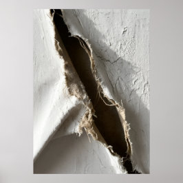 Raw Earth Split Abstract Poster | 地質学的テクスチャー ポスター