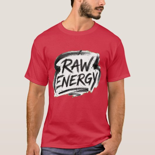 RAW ENERGY 手書きロゴTシャツ Tシャツ (正面)