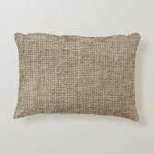 Raw Linen:ナチュラルテクスチャード生地。 アクセントクッション (裏面)