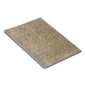 Raw Linen:ナチュラルテクスチャード生地。 ノートブック (右側)