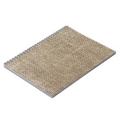 Raw Linen:ナチュラルテクスチャード生地。 ノートブック (左側)