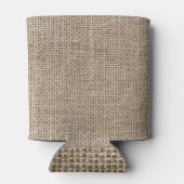 Raw Linen:ナチュラルテクスチャード生地。 缶クーラー (裏面)