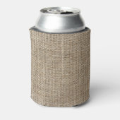 Raw Linen:ナチュラルテクスチャード生地。 缶クーラー (缶裏面)