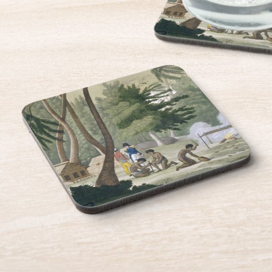 Rawakの島のPapuの種族は、「Leからの20をめっきします コースター (左側)