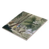 Rawakの島のPapuの種族は、「Leからの20をめっきします タイル (側面)