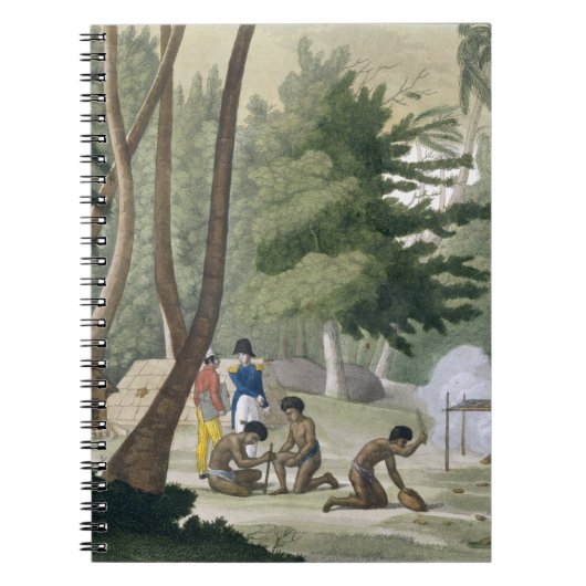 Rawakの島のPapuの種族は、「Leからの20をめっきします ノートブック (正面)