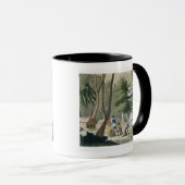 Rawakの島のPapuの種族は、「Leからの20をめっきします マグカップ (正面右)