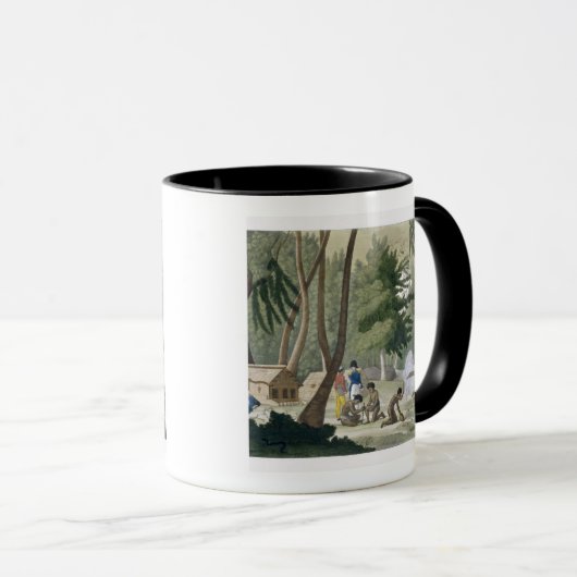 Rawakの島のPapuの種族は、「Leからの20をめっきします マグカップ (正面右)