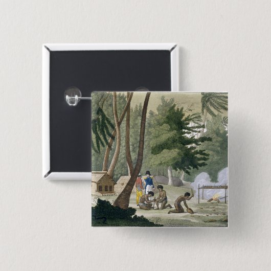 Rawakの島のPapuの種族は、「Leからの20をめっきします 缶バッジ (正面&裏面)