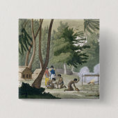 Rawakの島のPapuの種族は、「Leからの20をめっきします 缶バッジ (正面)