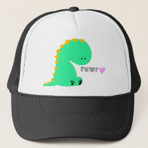RAWRの恐竜のかわいいワイシャツ キャップ
