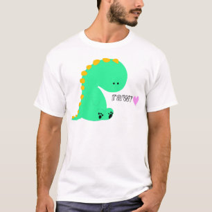 RAWRの恐竜のかわいいワイシャツ Tシャツ