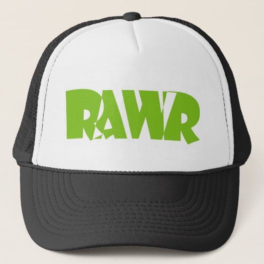 Rawrの薄緑の帽子 キャップ (正面)