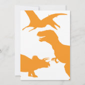 Rawrはパーティーを恐竜のようにレットパーソナライズされた- 招待状 (裏面)