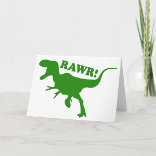 RAWRは恐竜が私があなたを愛していると言う方法である カード