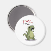 Rawrは私が恐竜であなたを愛していることを意味する マグネット (正面/裏面)